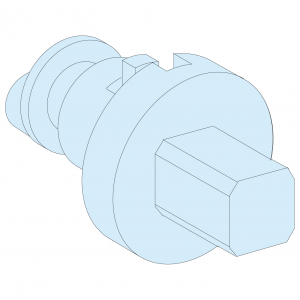 Cierre Cuadrado Macho 6mm
