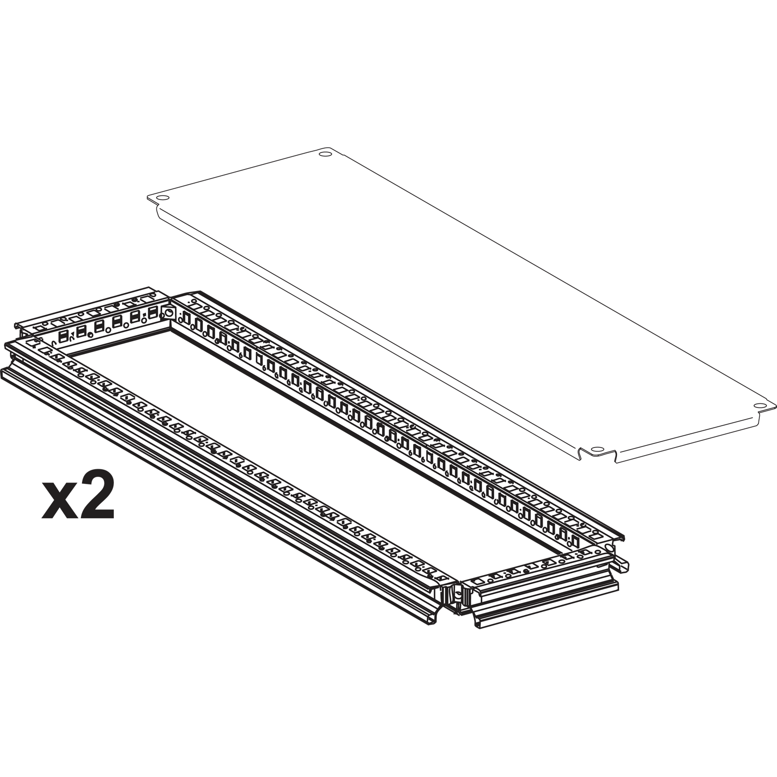 2 Marcos(sup E Inf)+ Techo A300 P800