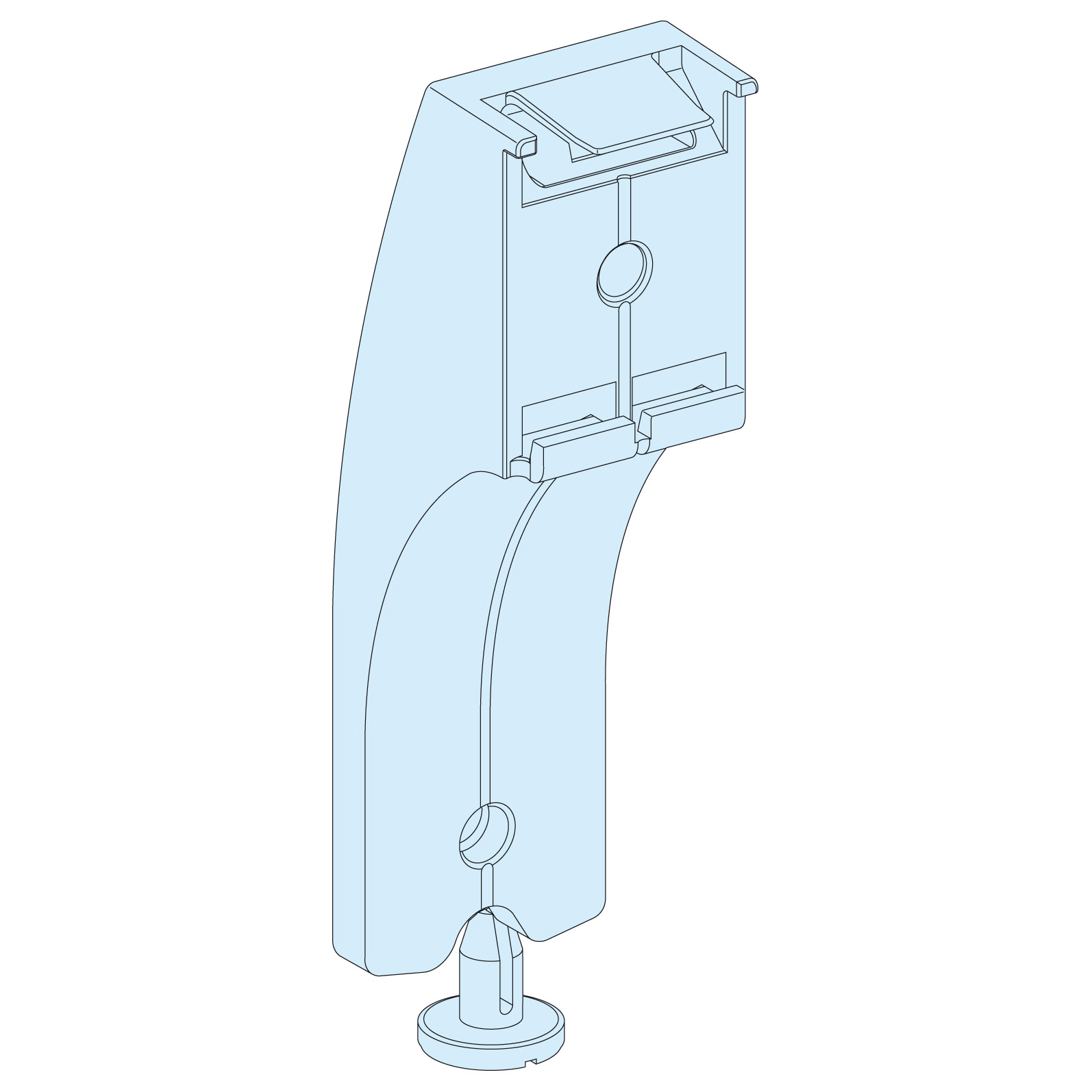 12 Soportes Canaleta Horizontal