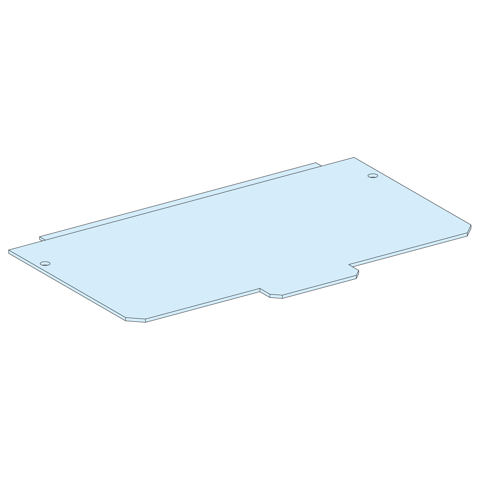 Placa Pasacabl.G IP30, Metal.Ancho 300mm