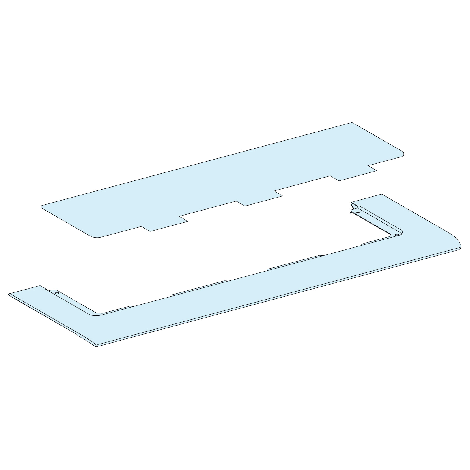 Placa Pasacable Pack Plastico