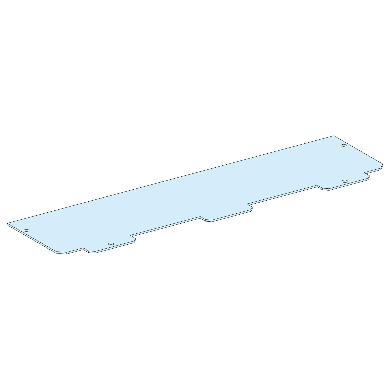 Placa Pasacable Pack Metalico