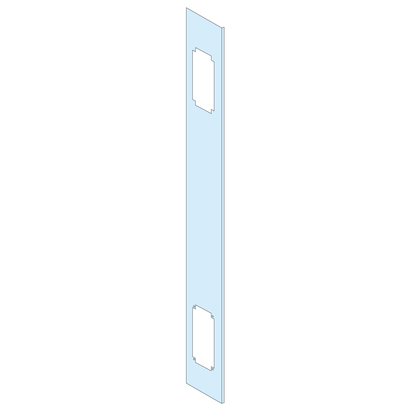 1 Pared Lateral Perforada G IP55, 15 Mod