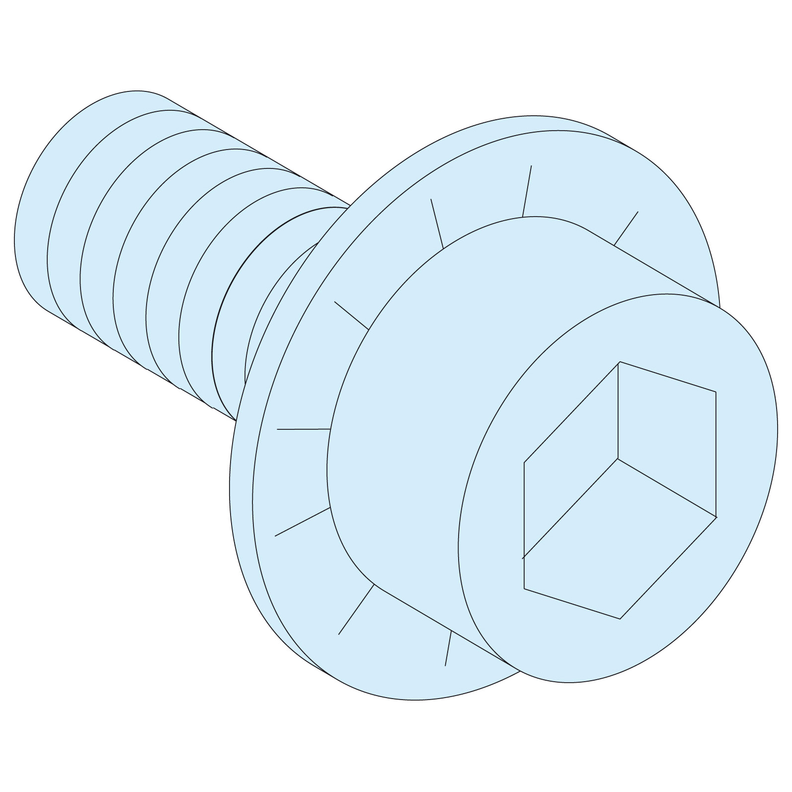20 Tornillos M6x12mm JdB Linergy BW