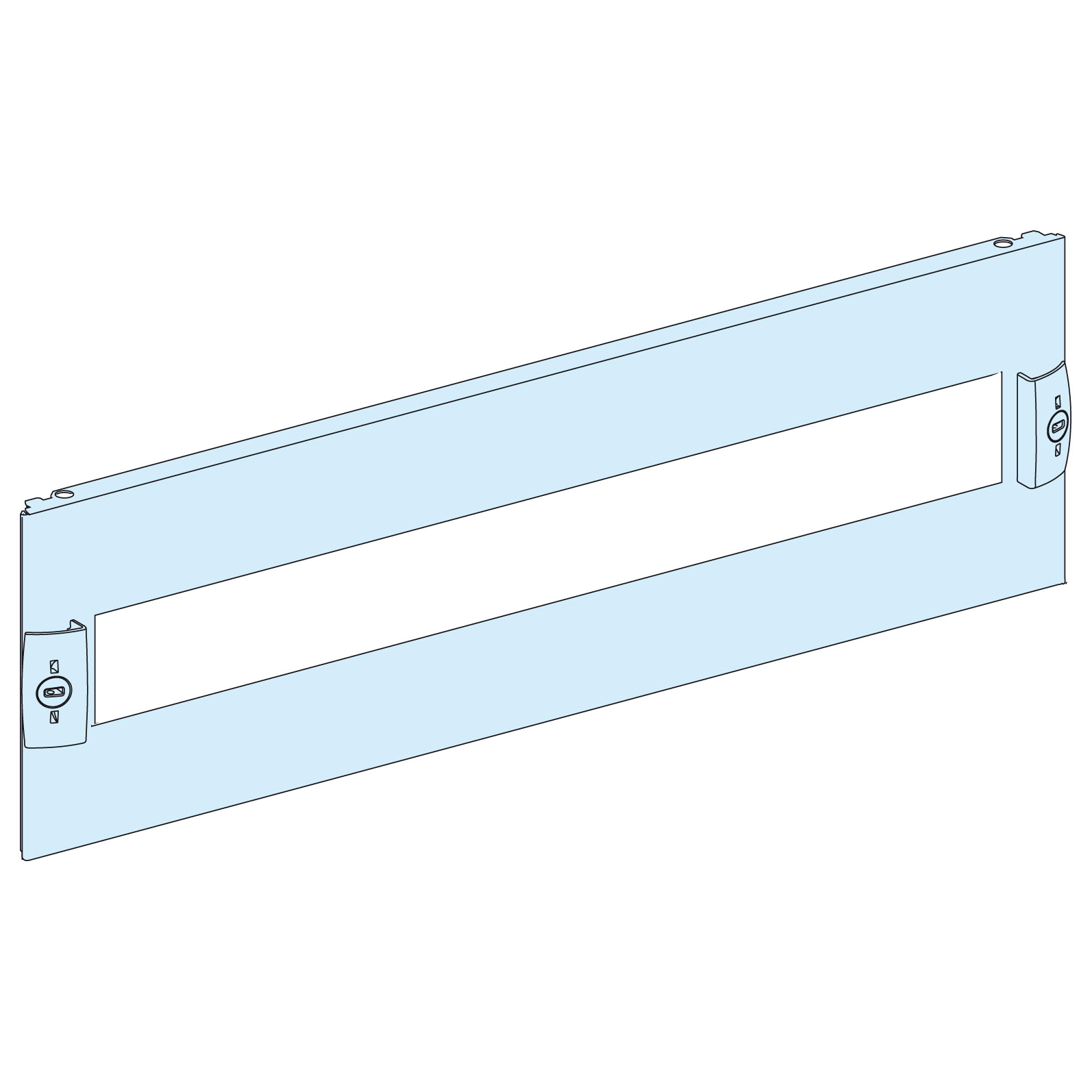 Tapa G/P Acti9, 2 Modulos, Alto 100mm