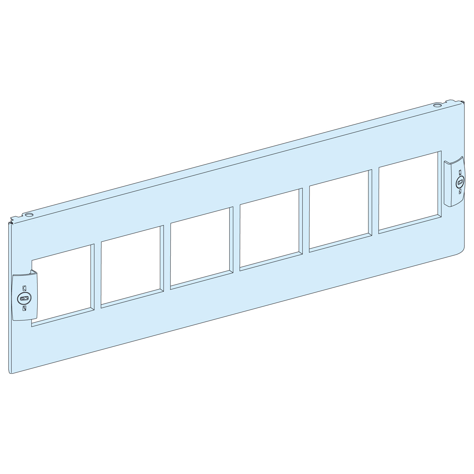 Tapa G/P 6 Aparatos 72x72mm