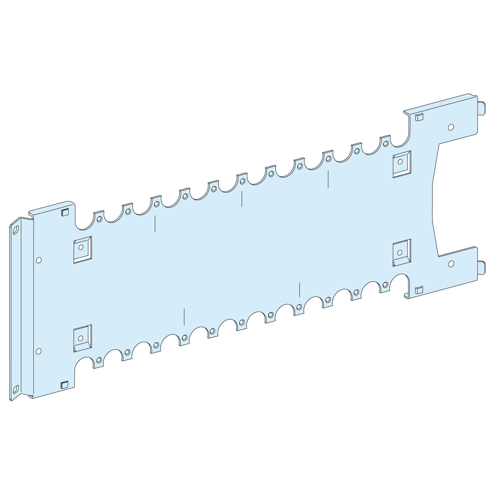 Placa Sop. P 3NSX250 Vert.Zoc/Chasis