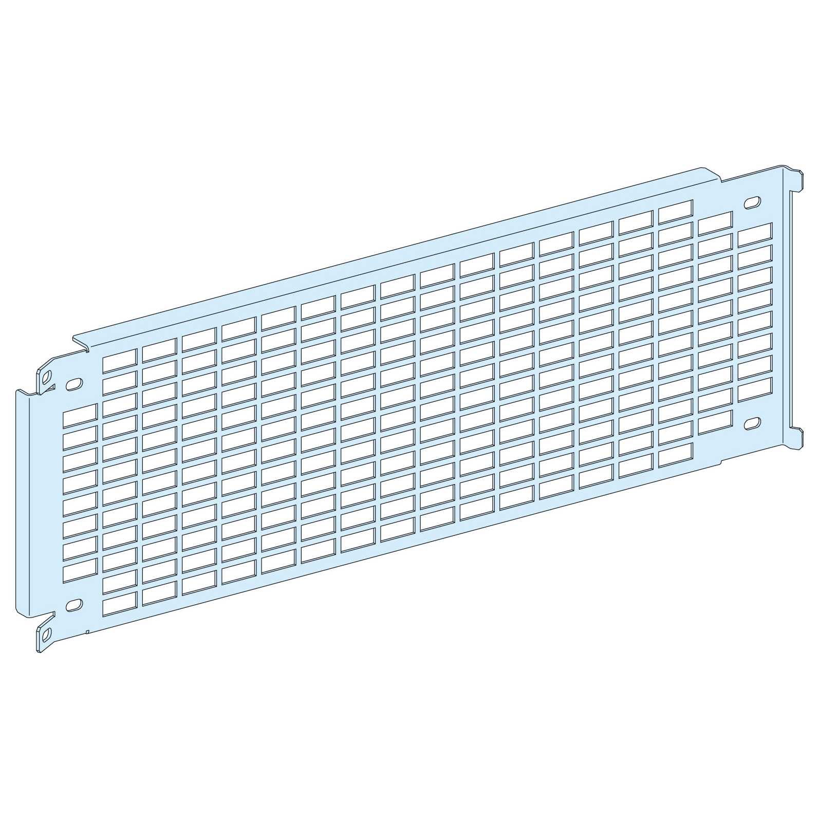 Placa Sop. P Perforada,4 Mod+4 Traviesas