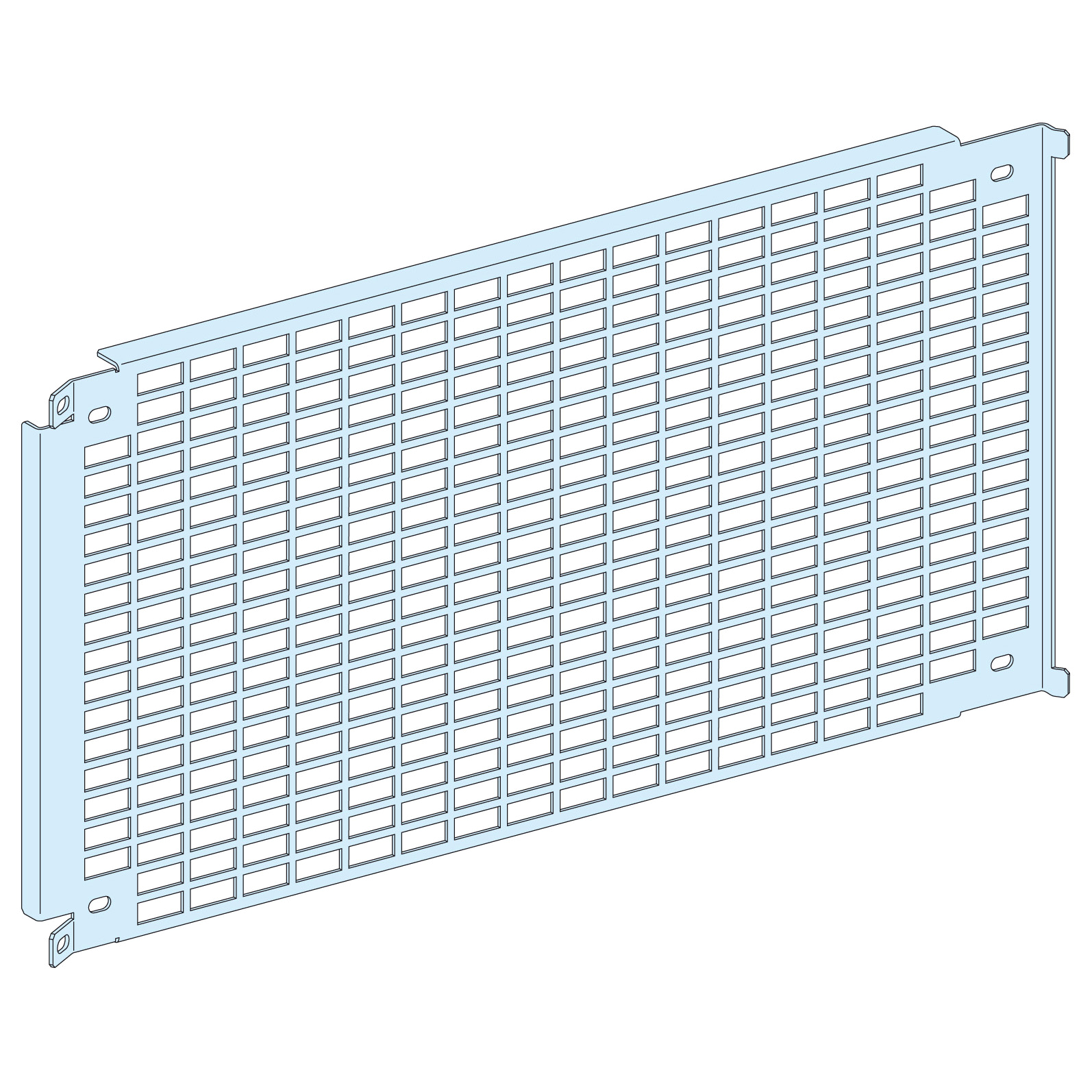 Placa Sop. P Perforada,6 Mod+4 Traviesas