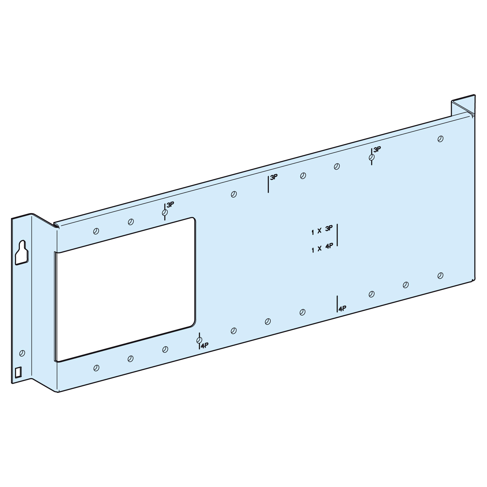 Placa Sop.G NSX-CVS250 Vert.Fijo.Rotat.