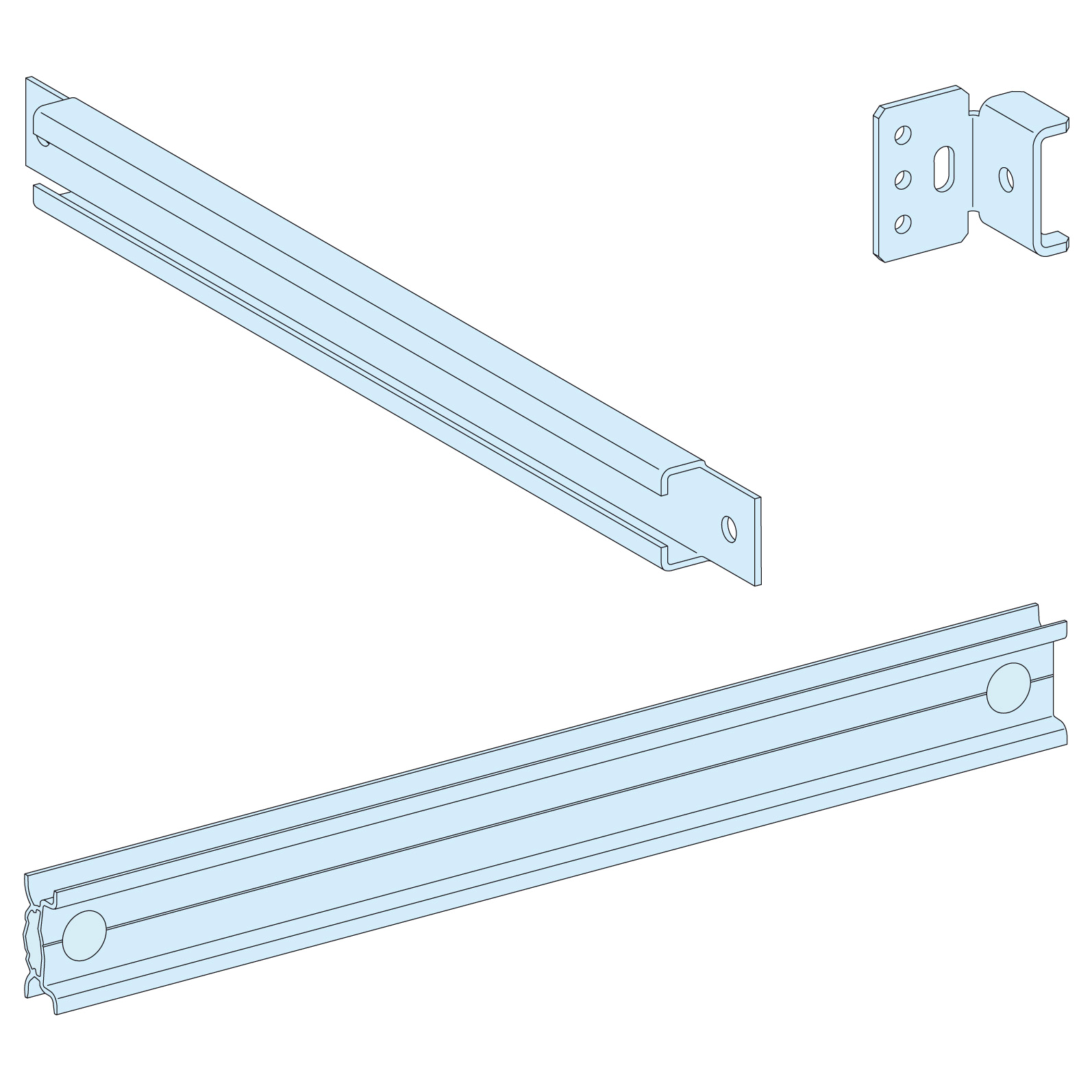 Carril Modular P,regulable En Prof.400mm