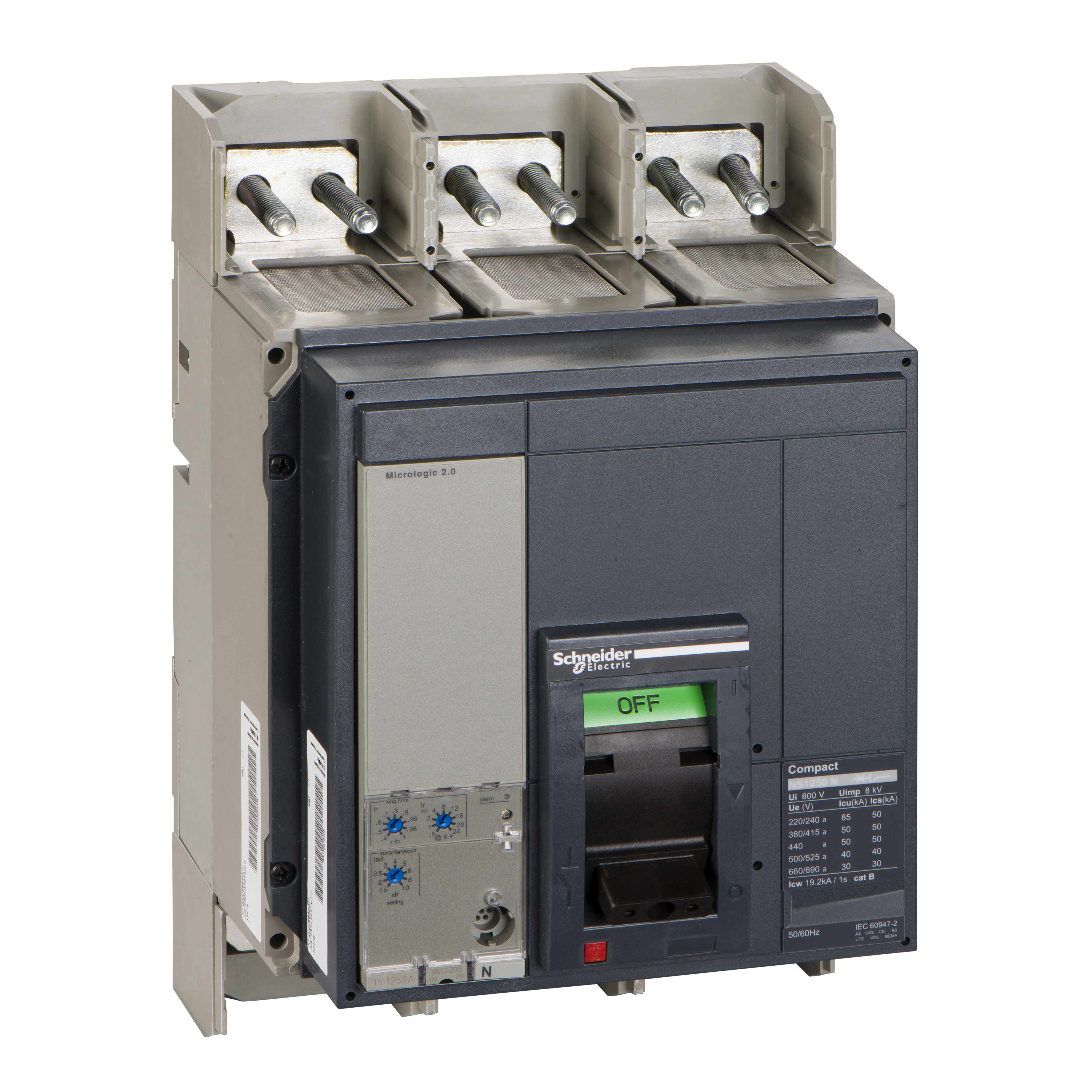 NS 1250N 3P FIJO F.A. MICROLOGIC 2.0