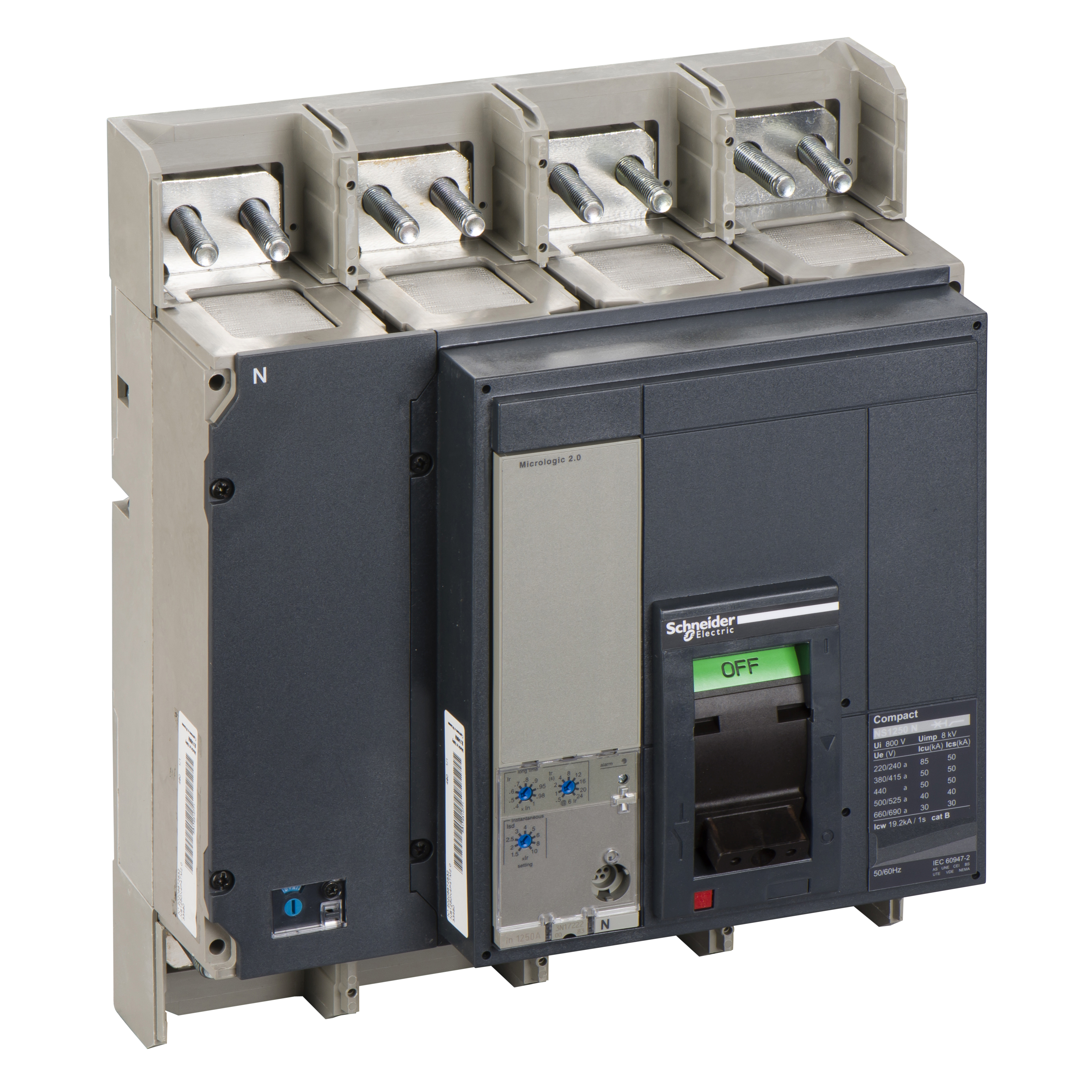 NS 1250N 4P FIJO F.A. MICROLOGIC 2.0