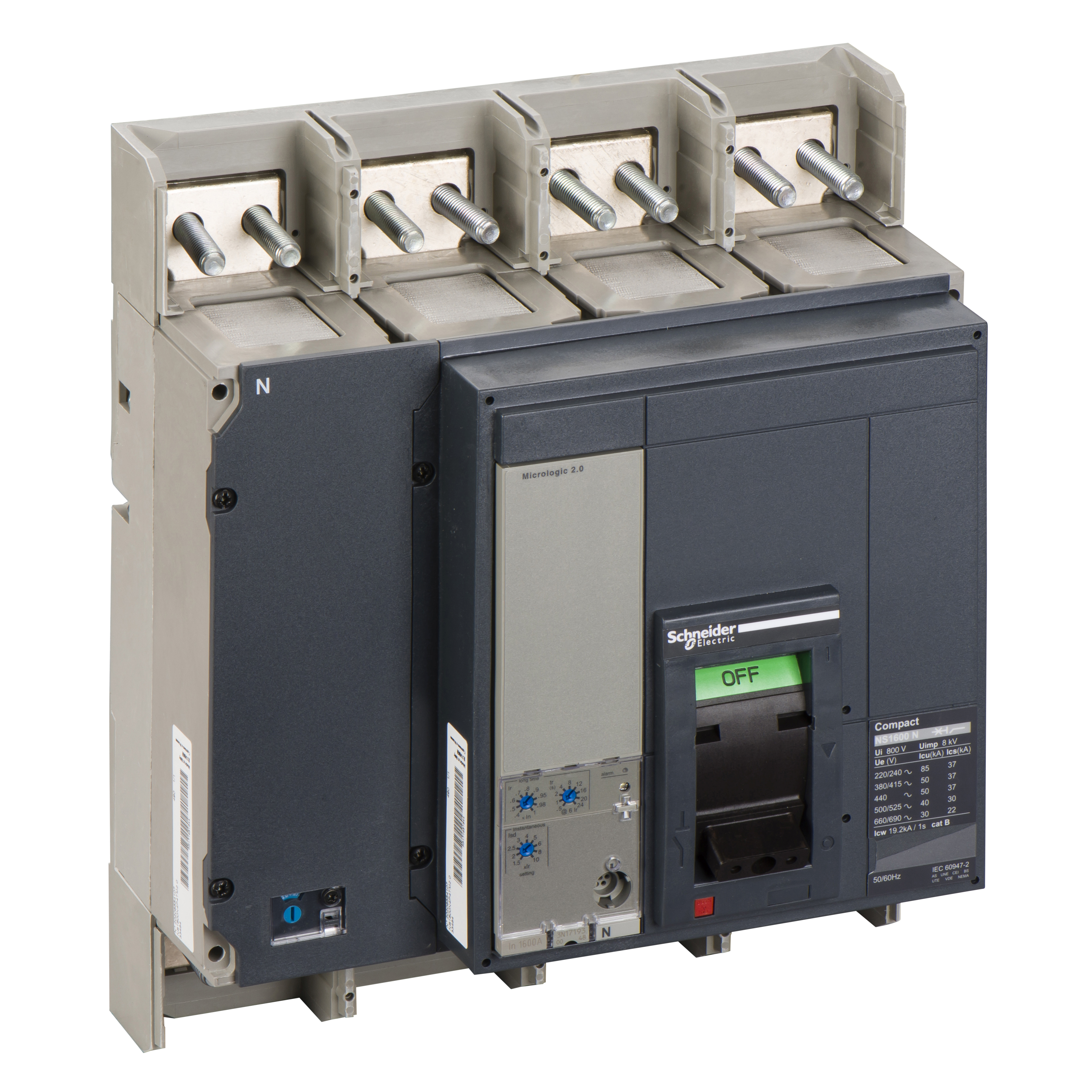 NS 1600N 4P FIJO F.A. MICROLOGIC 2.0