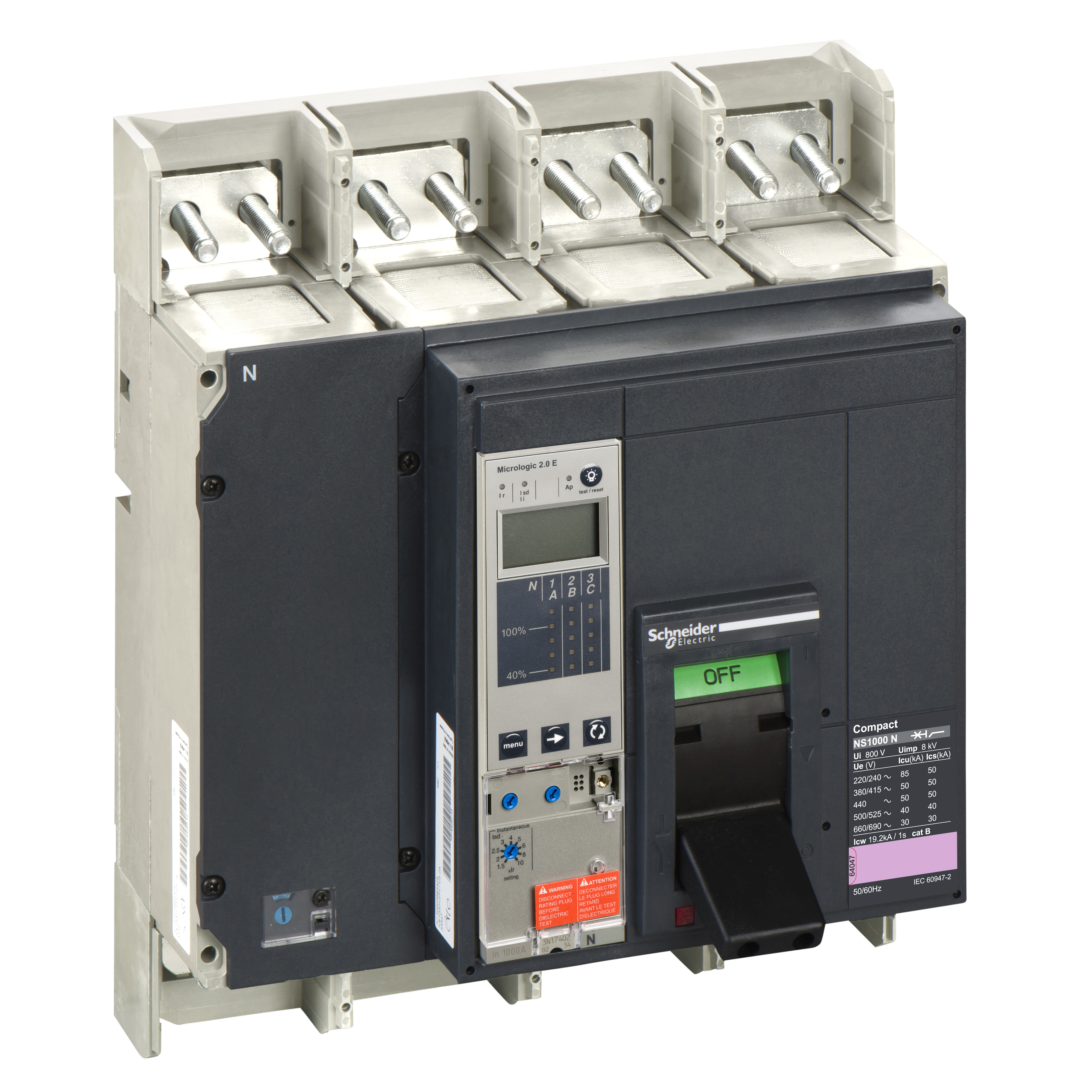 NS1000 N 4P FIJO F.A. MICROLOGIC 2.0 E