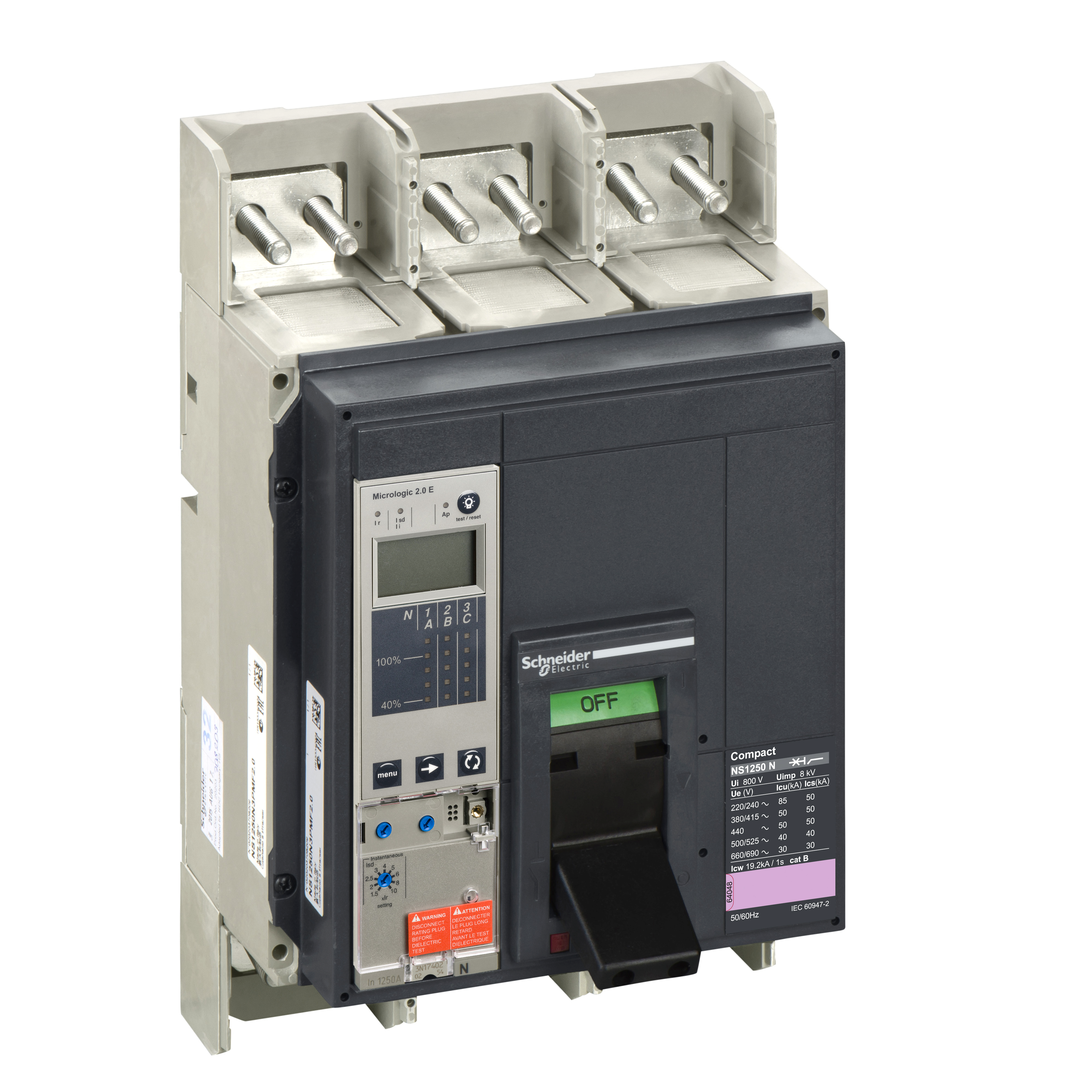 NS1250 N 3P FIJO F.A. MICROLOGIC 2.0 E