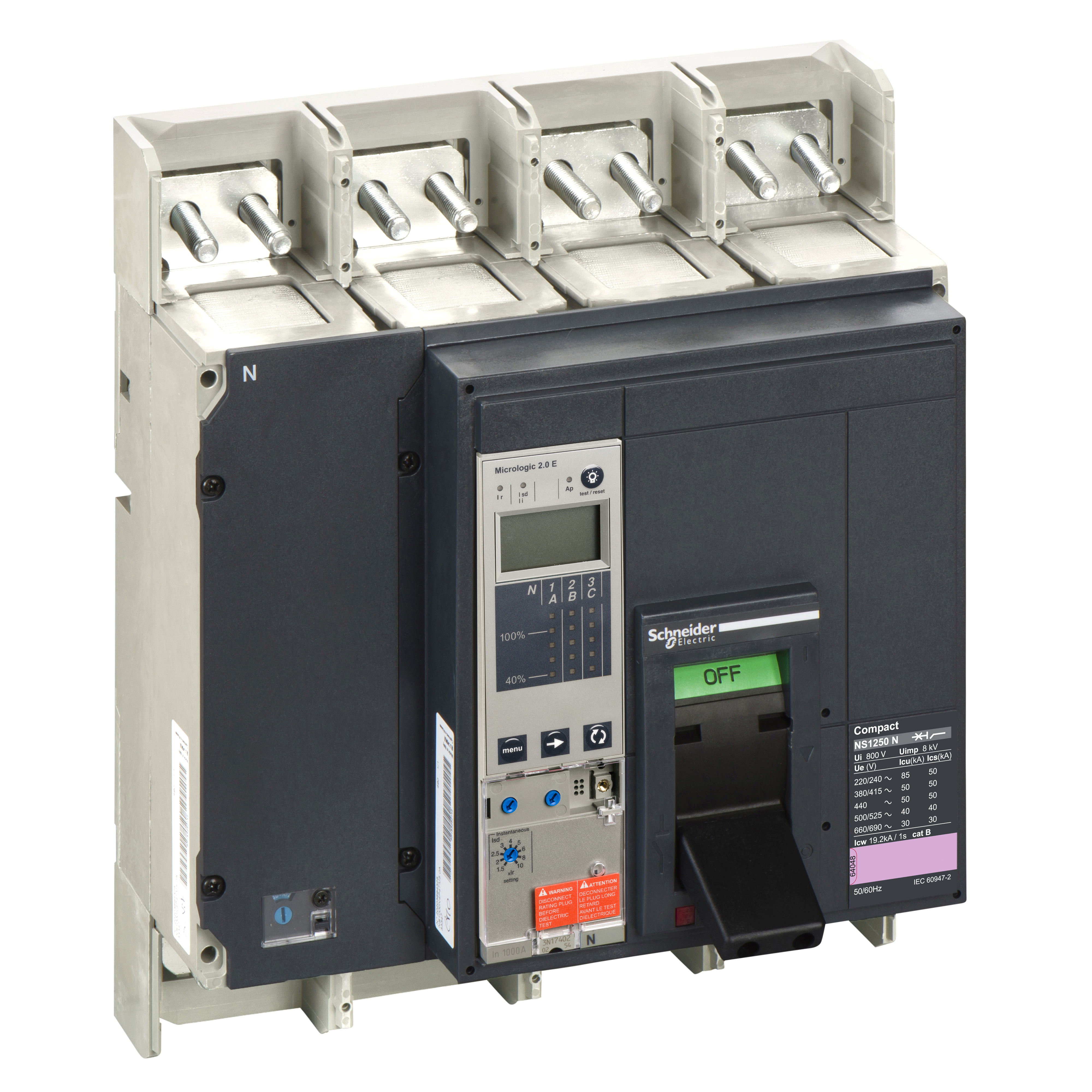NS1250 N 4P FIJO F.A. MICROLOGIC 2.0 E
